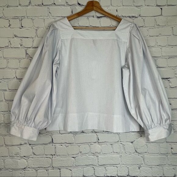 Thomas Mason® for J.Crew Square-neck Shirt - Picture 7 of 8